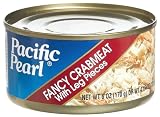 Pacific Pearl Fancy Crabmeat, 6-Ounce Cans (Pack of 12)
