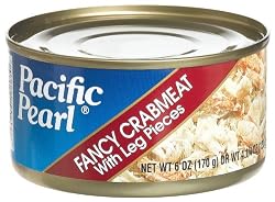 Pacific Pearl Fancy Crabmeat, 6-Ounce Cans (Pack of 12)
