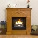 Marcus Plantation Oak Gel Fuel Fireplace (Plantation Oak) (41.75H x 42.25W x 14D)