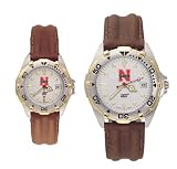 University of Nebraska N Huskers All Star Leather Watch