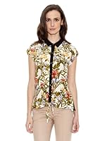 Cortefiel Blusa Manga Caida (Amarillo)