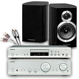 Creative Audio CA-FS4-SB Full-width Separates Stereo System (Onkyo 7355/9155 Silver + Wharfedale 10.1 Blackwood + Cables). 2 Year Guarantee.