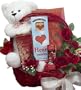 All My Love Chocolate Gift Basket With Teddy Bear - A Great Valentine's Day Gift!