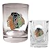 Chicago Blackhawks Rocks Glass & Square Shot Glass Set - Primary Logo NHL Hockey