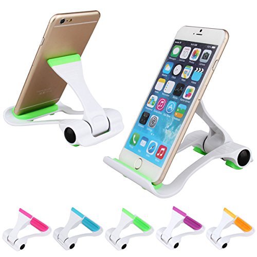 GeekercityÂ® Multi-Angle Adjustable Portable Foldable Folding Universal Lazy Desktop Cell Phone Cradles Stands Mounts Holder Bracket for PC Tablets Smartphones E-readers -Apple iPhone 6 Plus/6/5/5S/5C/4/4S, iPad Air 2/1, iPad 4/3/2, iPad Mini 3/2/1,