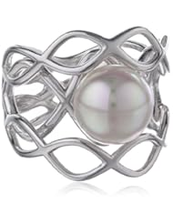 Majorica Lacy Silver Ring, Size 8