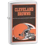 Zippo NFL Cleveland Browns Lighter (Silver, 5 1/2 x 3 1/2 cm)