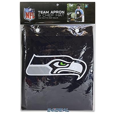 Seattle Seahawks Cooking Apron & Chef Hat, Nfl Barbecue Tailgating Gear