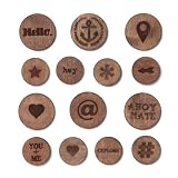 Studio Calico Atlantic Burnished Circles Veneer Scrapbook Embellishments