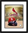 St Louis Cardinals MLB Framed 8x10 Photograph Team Logo and Baseball Cap Collage