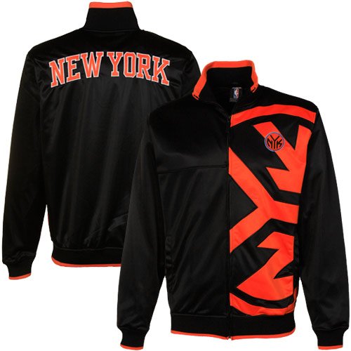 NBA New York Knicks Vanguard Full Zip Track Jacket - Black (Medium)