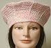 Hand Crocheted Multi Pink Mercerized Cotton Beret