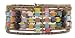 ZAD Mosaic Braided Multi-Colored Beaded Cuff Bracelet