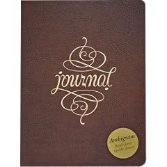 Ambigram Leather Journal (Notebook Diary)