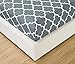 Mellanni California King Sheets Set - 4 PC Iconic Collection Bedding Sheets & Pillowcases - Luxury, Extra Soft, Cooling Bed Sheets - Deep Pocket up to 16 inch (Cal King, Quatrefoil Silver - Gray)
