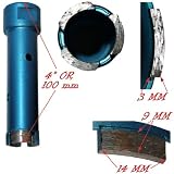 Diamond Core Bit Hole Saw 3/4 or 20 MM Dia Segment Height 9 mm Thickness 3 MM