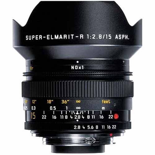 Leica 15mm f/2.8 ASPH Super-Elmarit-R Ultra Wide Angle Lens for Leica SLR Cameras (11326)
