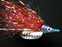 NEW FLIES Pearlescent Nuclee-r UVA Holographic & Glow in Dark Sinking Sharkskin Head Tube & Trolling Boogie Fly #150