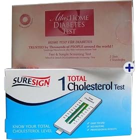 Home Blood Cholesterol and Urine Diabetes Test pack