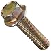 Grade 8 Steel Flange Bolt, Zinc Yellow-Chromate Plated Finish, Hex Head, UNC Threads, Hex Head, Meets IFI-111 (2002)/SAE J429 (1999)/ASTM B633 Specifications, 5/16"-18 Thread Size, 3/4" Length, Fully Threaded, Pack Of 50