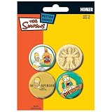 The Simpsons Simpsons Ansteck Buttons Homer Simpson
