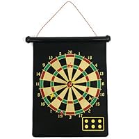 Magnetic Roll-up Dart Board and Bullseye Game with Darts 1