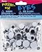 Paste On Wiggle Eye Assorted Sizes 5-15mm 200/Pkg-Black