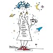 Men Are From Mars, Visa - White Nightshirt in a Bag