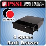 Odyssey ARDP03 3 Space Pro Rack Drawer Accessory With Lock