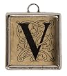 Upper/Lower Case Monogram Necklace - V Upper/Lower Case Monogram Necklace - V