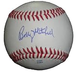 1981 World Series Champion Bobby Mitchell Autographed ROLB Baseball, Los Angeles Dodgers, Minnesota Twins, Proof Photo of Bobby Signing for Us.