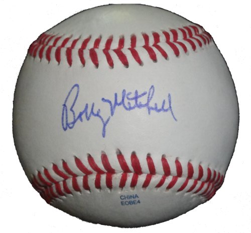 1981 World Series Champion Bobby Mitchell Autographed ROLB Baseball, Los Angeles Dodgers, Minnesota Twins, Proof Photo of Bobby Signing for Us.