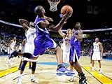 Sacramento Kings v Oklahoma City Thunder: Carl Landry Photographic Poster Print by Larry W. Smith, 42x56