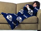 NFL Tennessee Titans Youth Comfy Throw, Officially Licensed Blanket with Sleeves by Northwest