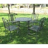 Iron Patio 5 Piece Dining Set