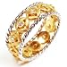 Jewelry : Two Tone Gold Diamond Fashion Right Hand Ring, 18k Gold, Ring Size 6.25 (T.w 0.25)