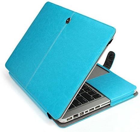 TTTK High grade Premium Quality PU Leather Book Cover Clip On cover Case for (Apple macbook air 11" A1465/A1370, Blue)