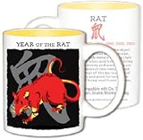 Asian Zodiac Coffee & Tea Mug Year of the Rat: Birth Years 1912 1924 1936 1948 1960 1972 1984 1996 2008