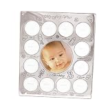 Babys First Year Boxed Frame - Silver by