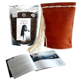 Award Winning FARM DIRECT 100% Kona Coffee in handmade Polynesian tapa Pouch, French Roast 1LB