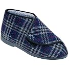 GBS William Great British Touch Fastening Bootee / Mens Slippers / Velcro Mens Bootee