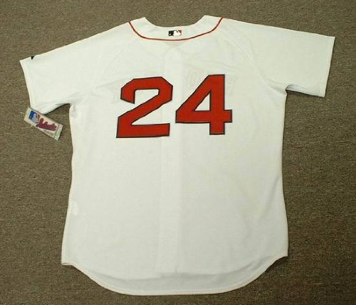 MANNY RAMIREZ Boston Red Sox Majestic AUTHENTIC Home Baseball Jersey, 44/LARGE
