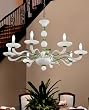 Murano 1171/8 Chandelier - White, 110 - 125V (for use in the U.S., Canada etc.)