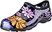 Sloggers Original Waterproof Rain and Garden Shoe for Women– Outdoor Slip-On Garden Clog - Made in The USA with Premium Comfort Insole and Arch Support - Flower Power, Size 8