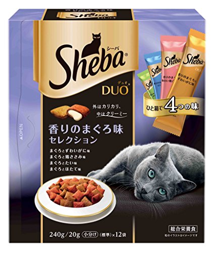 シーバ (Sheba) デュオ 香りのまぐろ味セレクション 240g(20g&times;12袋入) SDU12