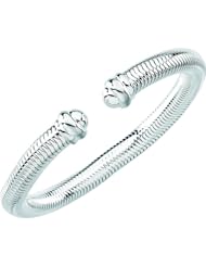 Sterling Silver Hollow Snake Bracelet: 7.5 Inch