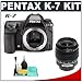 Pentax K-7 Digital SLR Camera + 18-55mm SMC DA Zoom Lens + Accessory Kit