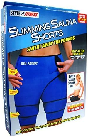 Slimming Sauna Shorts Unisex Waist 28"- 48" Sweat Reduce Shed Body Weight Water by Style Fitness