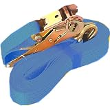 MASTERP Zurrgurt, blau, Tragkraft bis 1000Kg., L�nge 8m, mit Metallratsche und Spitzhaken, EN 121952von "Master-net"