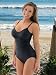 Miraclesuit 1 Piece Grey Women's Tank SwimSuit Slimming Swimwear Talle Retails $128 Sizes 8 10 12 or 14 Sizes: 8